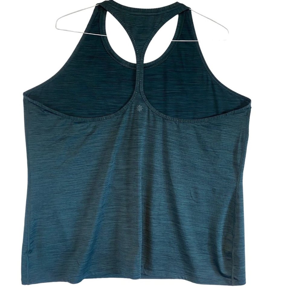 Athleta  Womens Tank Top 2X Racerback Training Teal EUC